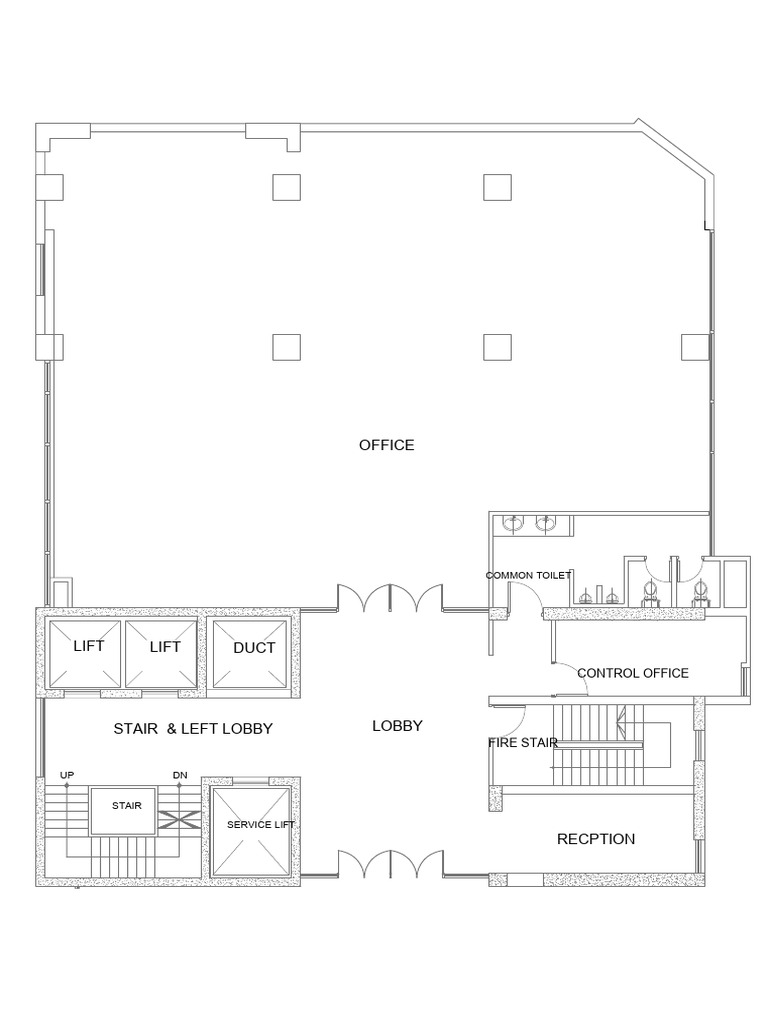 Office Layout with Common Facilities | PDF
