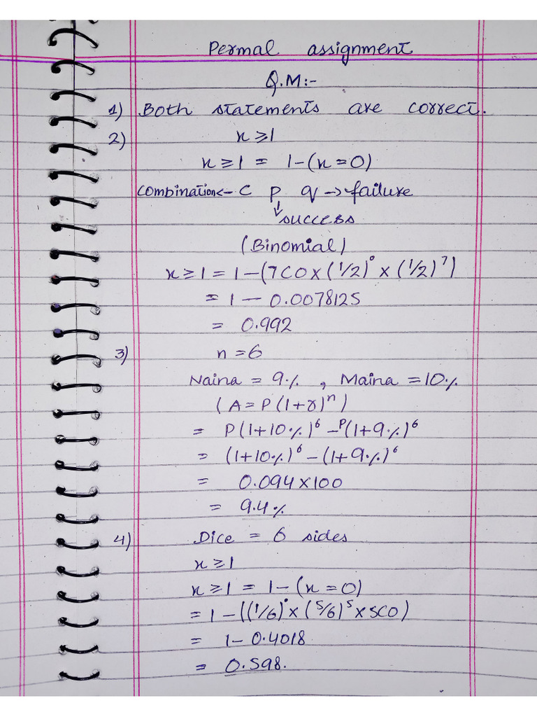Permal Assignment Solutions - Compressed | PDF