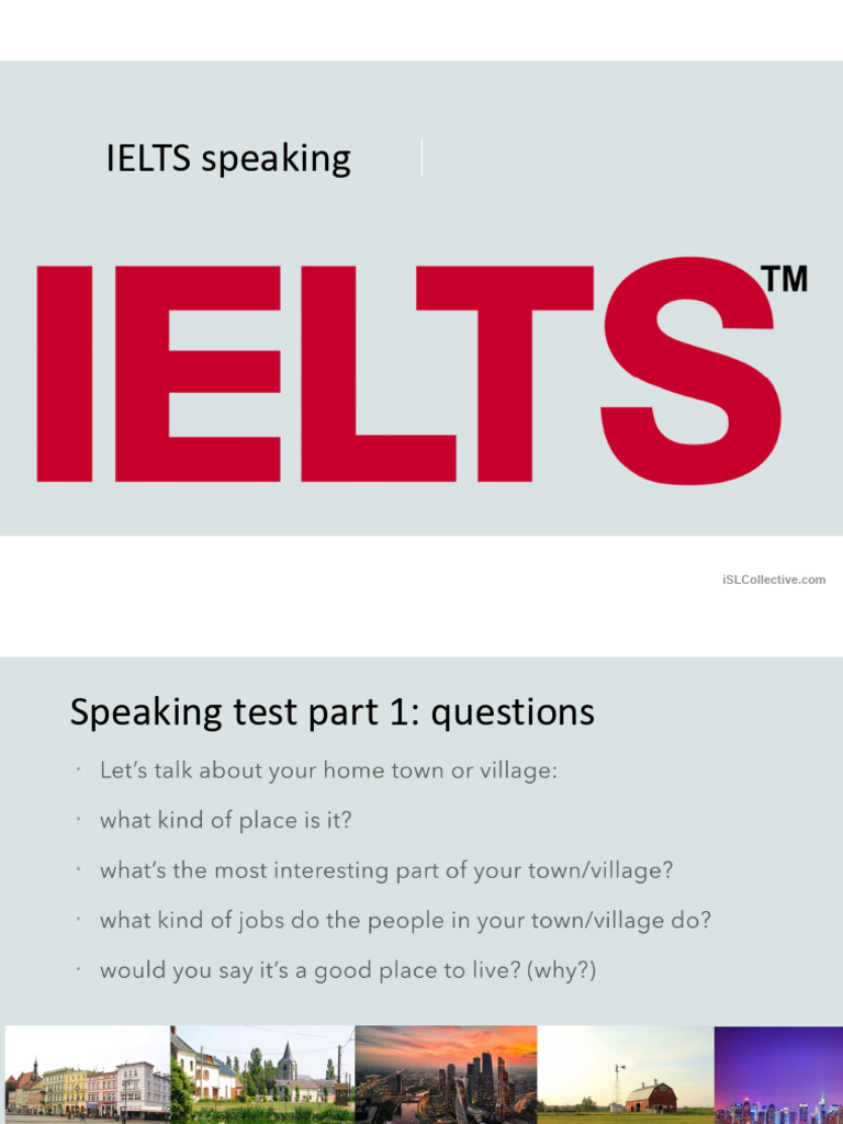 IELTS Speaking Test Overview | PDF