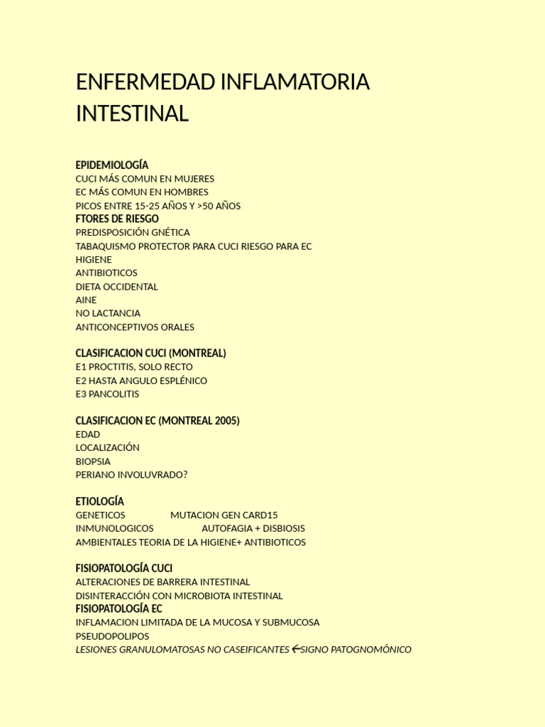 Epidemiología y Tratamiento de EII | PDF | Diarrea | Medicina CLINICA