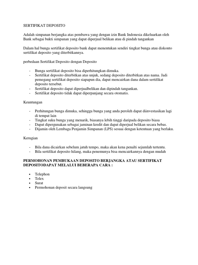 Contoh Soal Deposito Berjangka Dan Jawabannya - Bagikan Contoh
