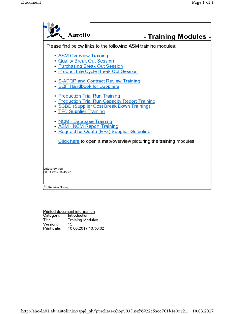 Training Modules | PDF