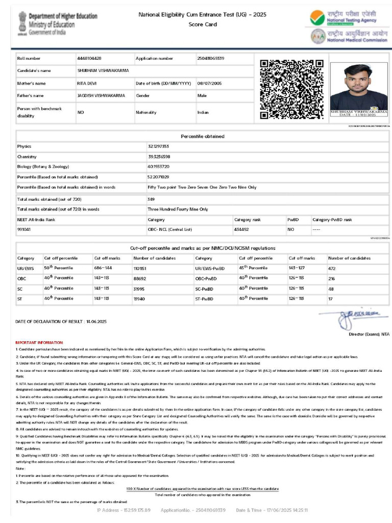 Neet (UG) 2025 | PDF