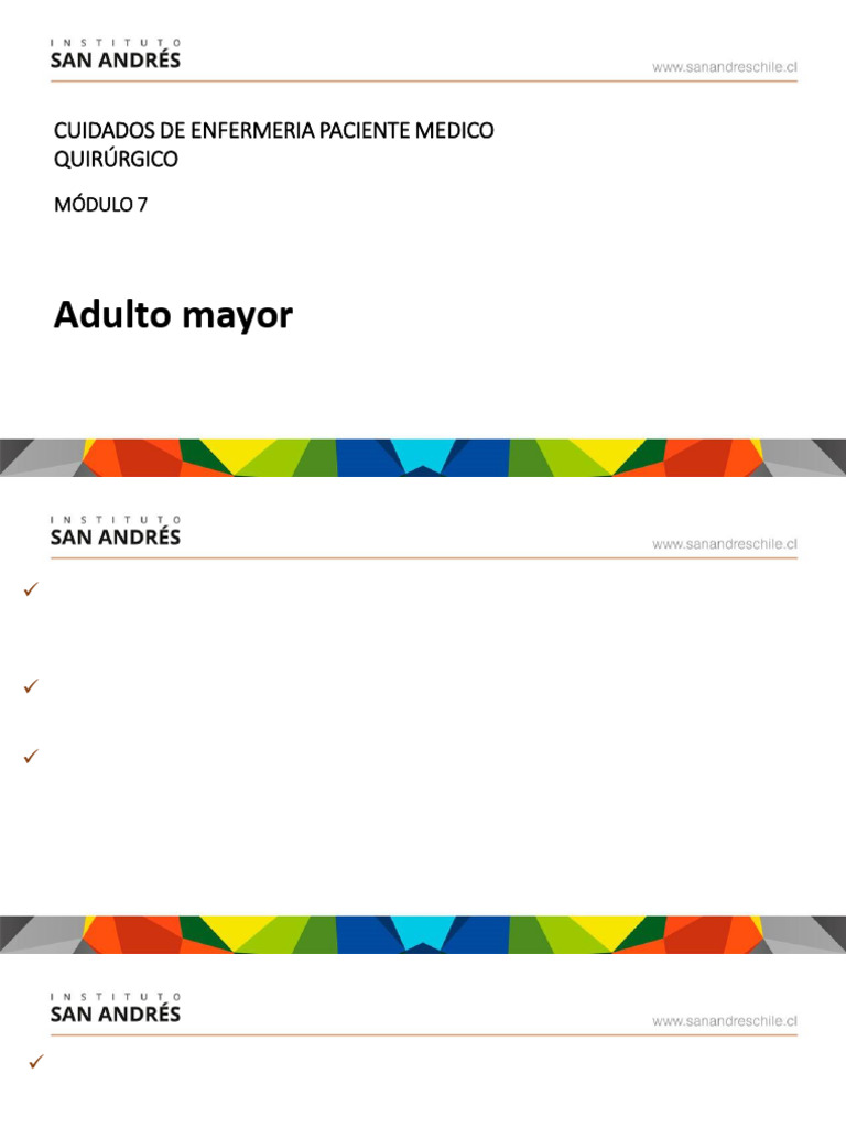 Cuidados de Enfermería en Adultos Mayores | PDF | Envejecimiento | Vejez