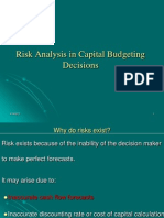 59107462 Risk Analysis in Capital Budgeting Decisions