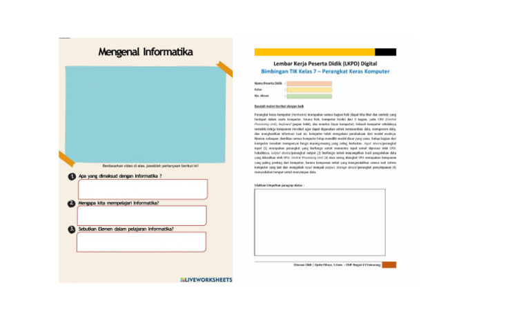 LKPD Informatika Kelas 7 | PDF