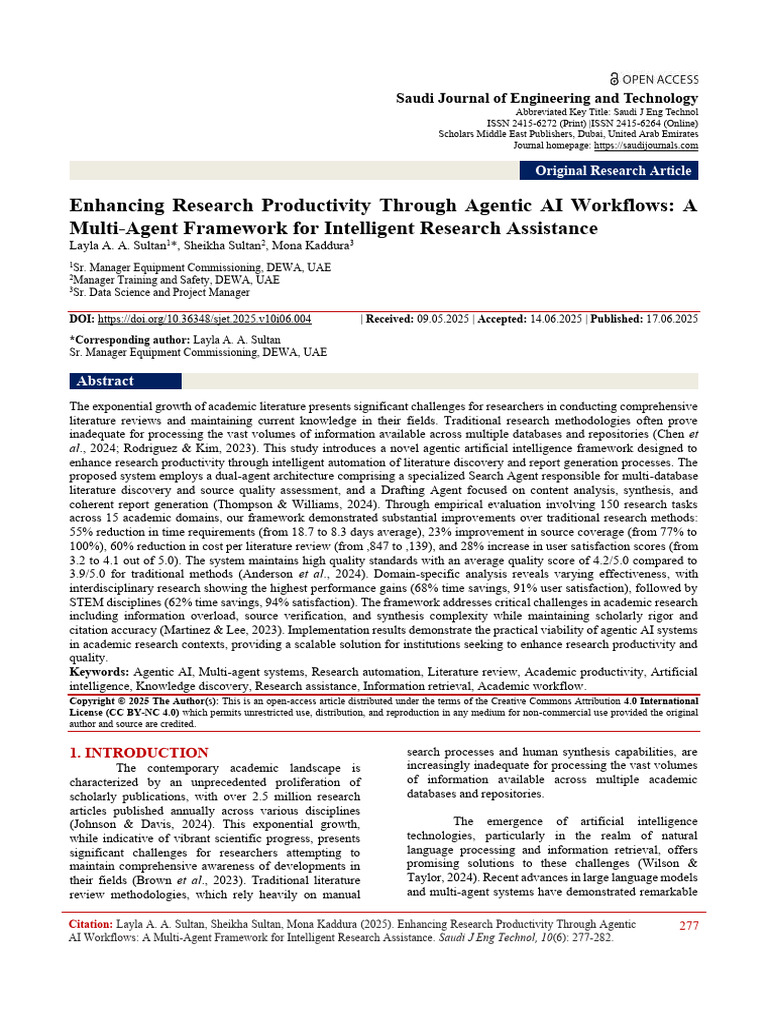 Enhancing Research with Agentic AI | PDF | Artificial Intelligence ...