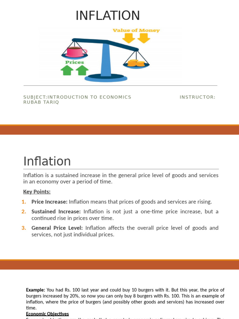Inflation & Objectives | PDF | Inflation | Full Employment
