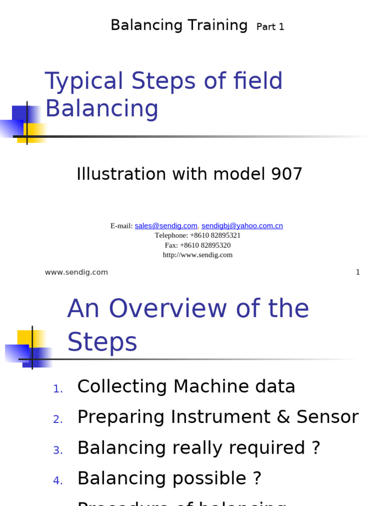 Balancing Procedures with Sendig 904/907 | PDF | Phase (Waves) | Amplitude
