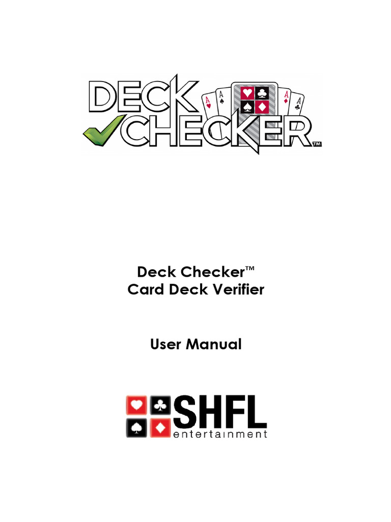 DeckCheckerUserManual | PDF | Ac Power Plugs And Sockets | Menu (Computing)
