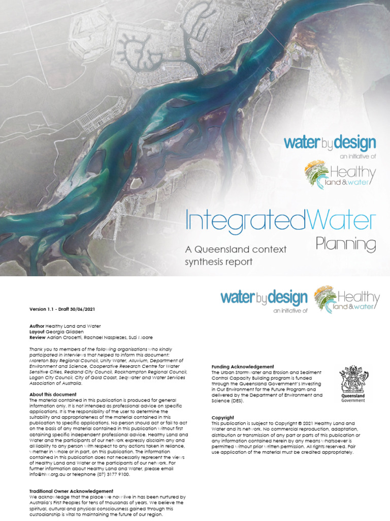 Integrated Water Planning in Queensland | PDF | Stormwater | Policy
