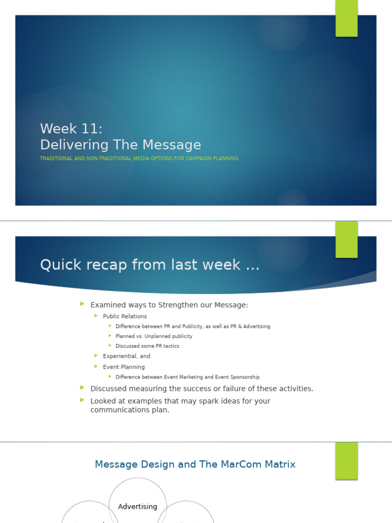 Message Delivery | PDF | Advertising | Mass Media