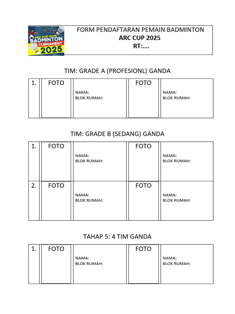 daftar taruhan badminton online
