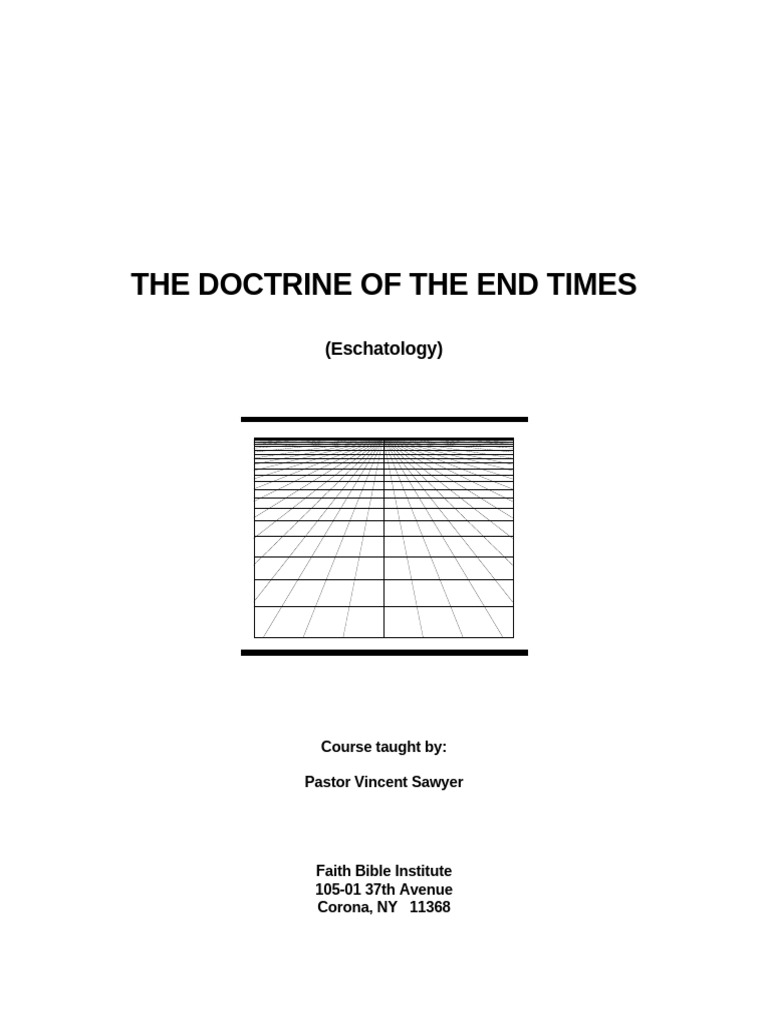 Understanding Eschatology and End Times | PDF | Rapture | Book Of Daniel