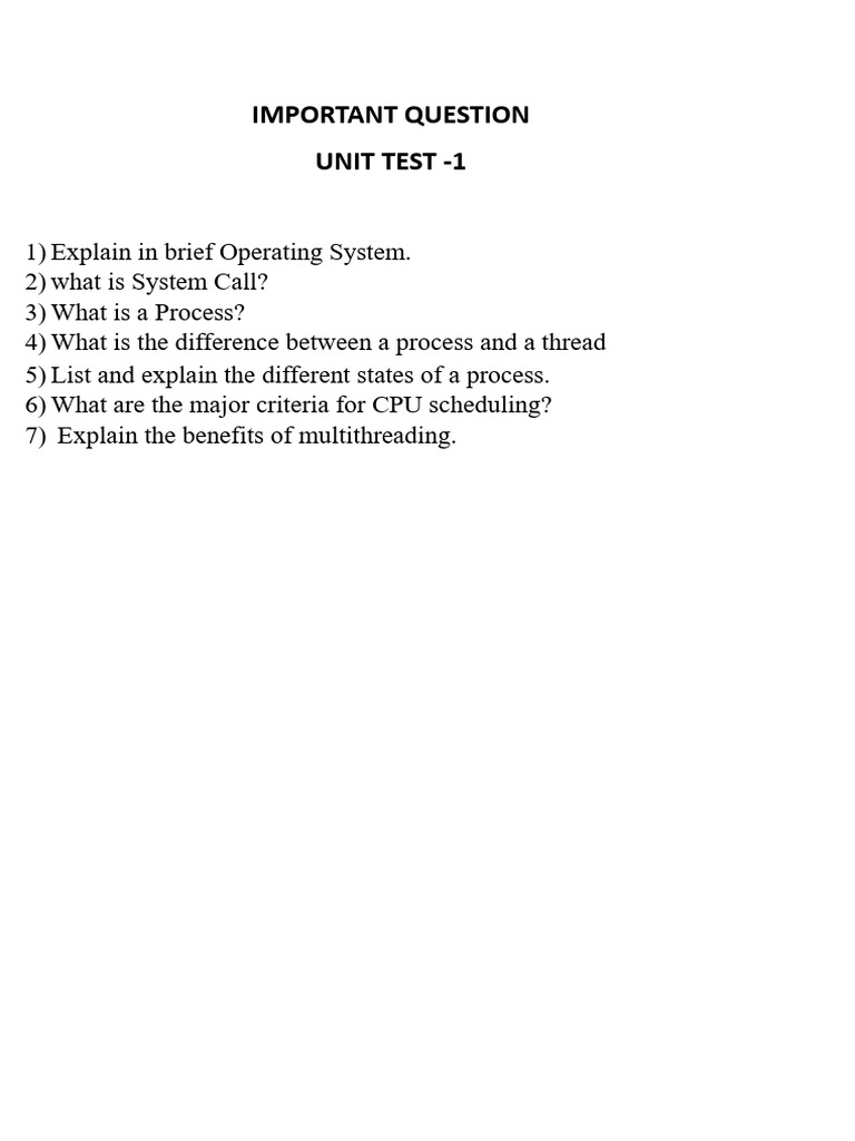 Imp It Os Nep Unit 1 | PDF