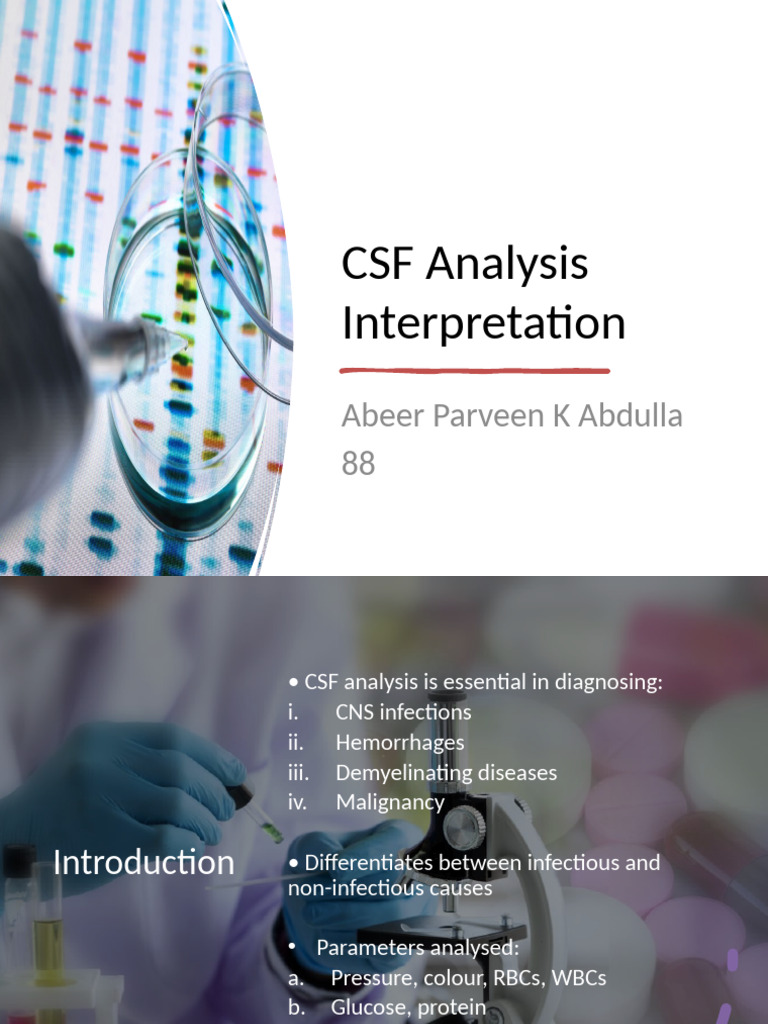 CSF Analysis and Interpretation Guide | PDF | Immunology | Human ...