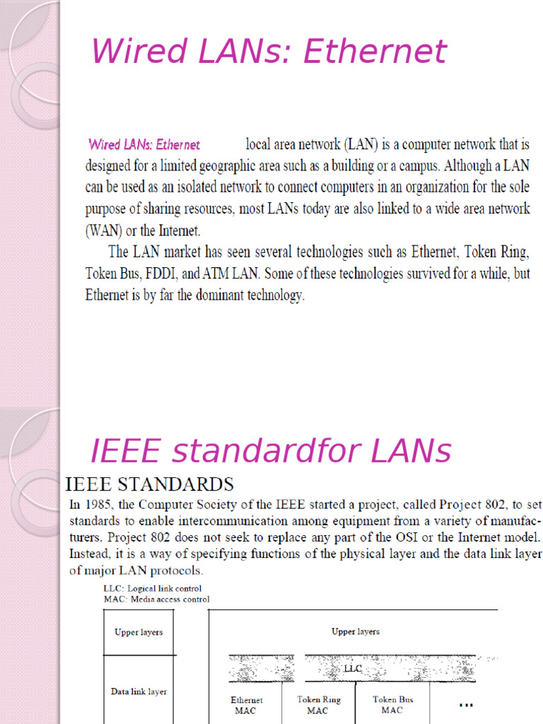 Ethernet LAN Standards and CSMA/CD Explained | PDF | Ethernet | Electronics