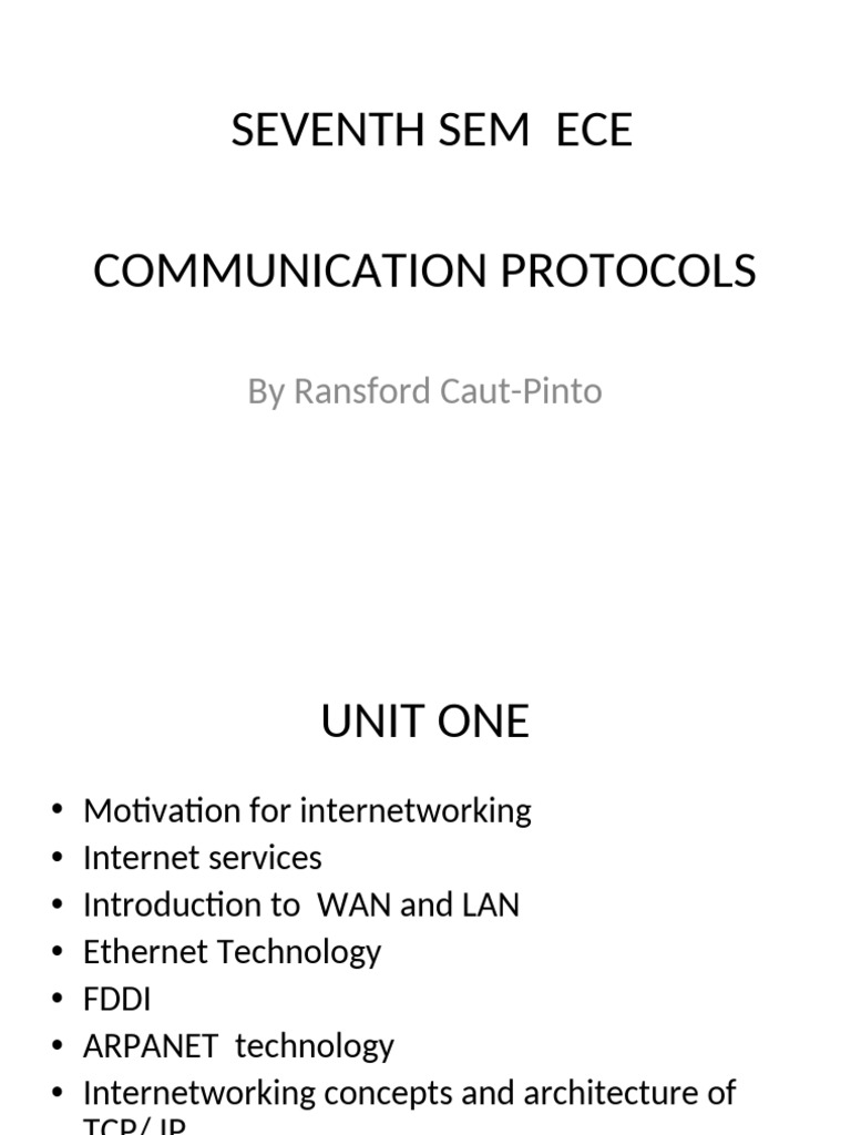Understanding Communication Protocols | PDF | Computer Network | Local ...