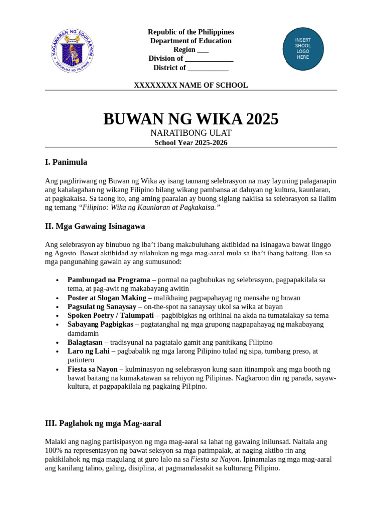 Naratibong Ulat | PDF