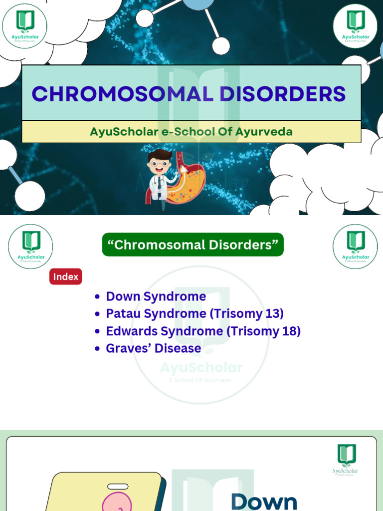 Chromosomal DISORDERS | PDF | Down Syndrome | Diseases And Disorders