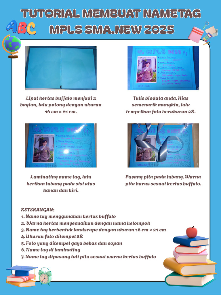Cara Membuat Name Tag MPLS Kreatif | PDF