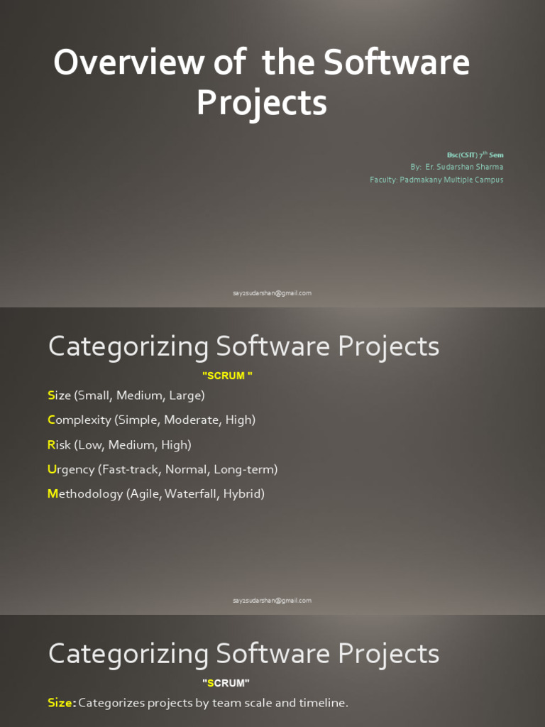 Categorizing Software Projects Guide | PDF | Project Management | Agile ...