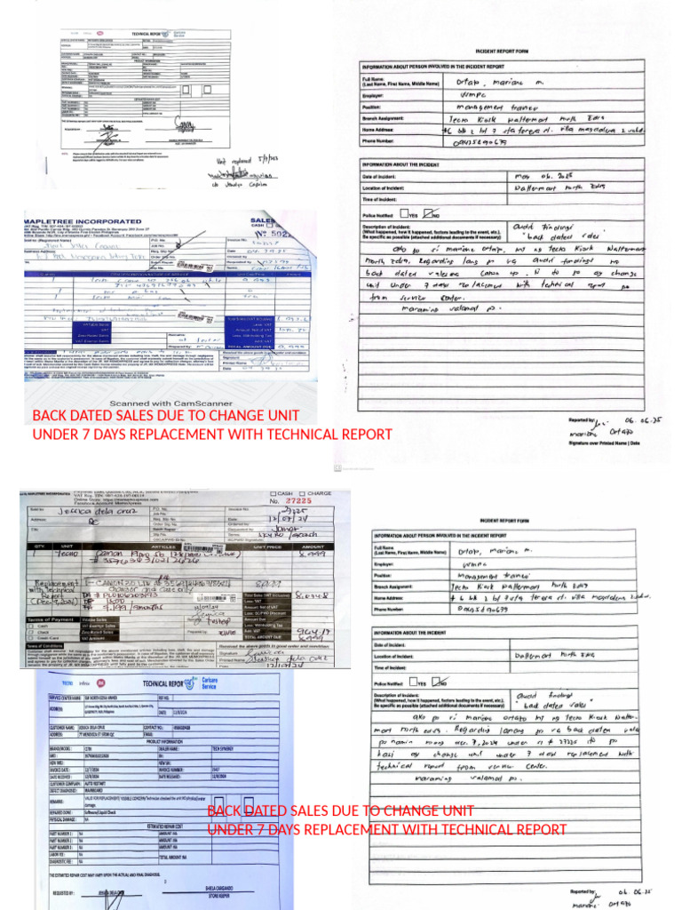 Back Dated Sales | PDF