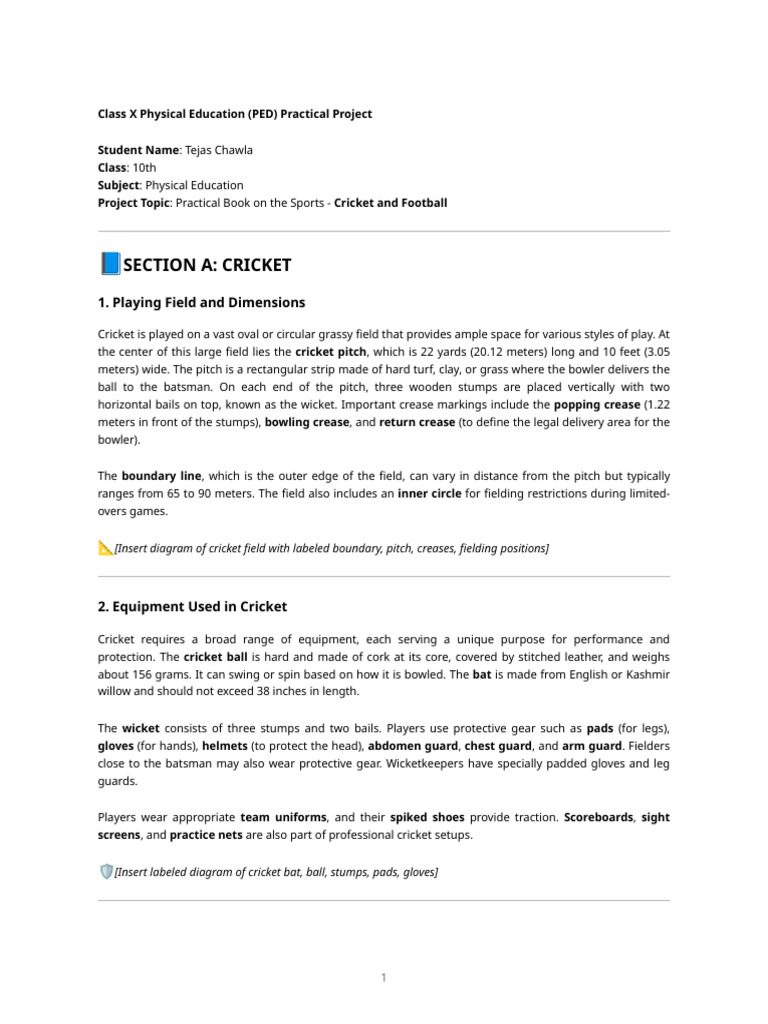 Cricket and Football Project Overview | PDF | Cricket | Bowling (Cricket)
