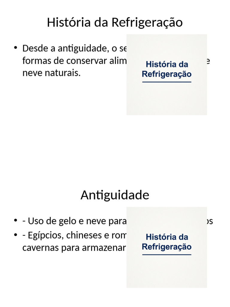 Evolução da Refrigeração ao Longo dos Séculos | PDF
