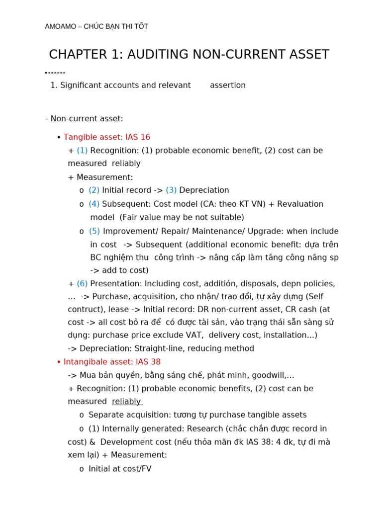 Auditing Non-Current Assets Overview | PDF | Depreciation | Banks