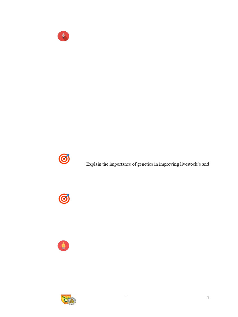 Genetics in Livestock Improvement | PDF | Dominance (Genetics) | Meiosis