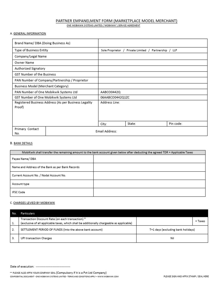 Empanelment Form | PDF | Taxes | Trade Name