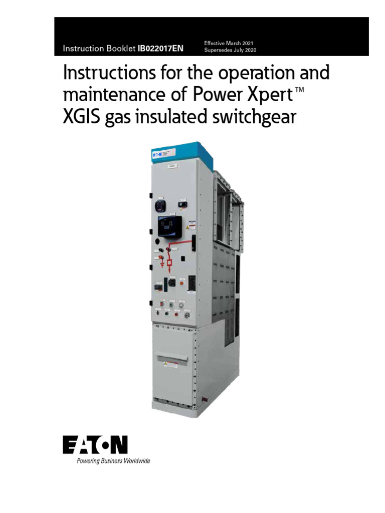 XGIS Gas Insulated Switchgear Guide | PDF | Switch | Electricity