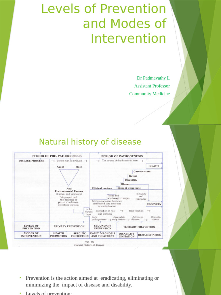 Levels of Prevention | PDF | Preventive Healthcare | Disability