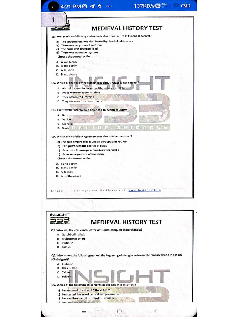 Medival Test | PDF
