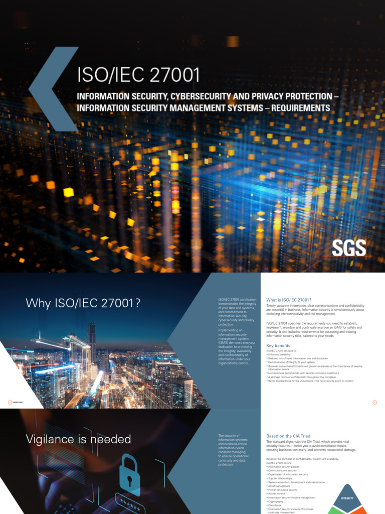 ISO/IEC 27001 Certification Overview | PDF | Information Security ...