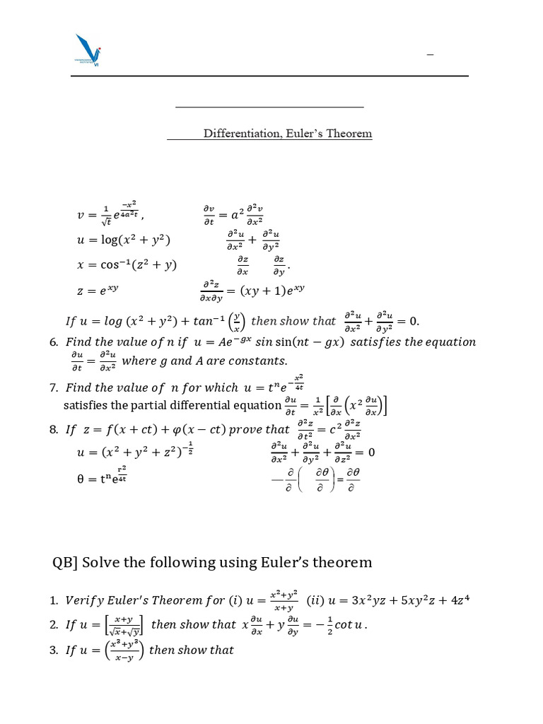 Partial Differentiation Tutorial | PDF | Differential Calculus | Calculus