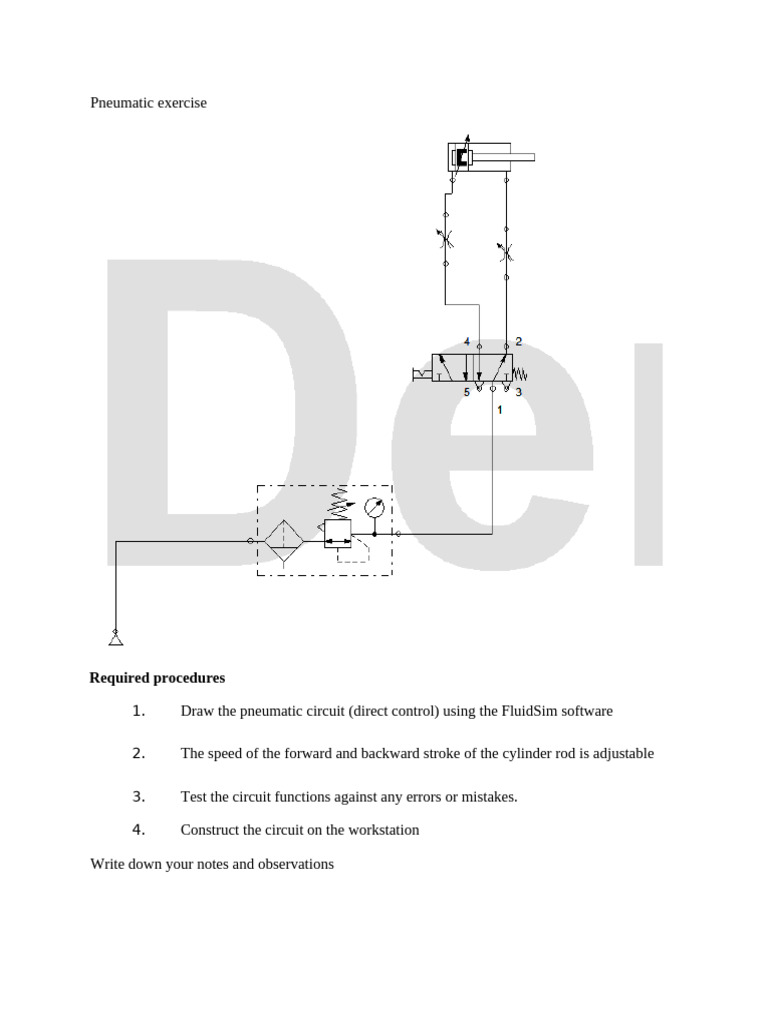 Pneumatic Exercise Procedures | PDF