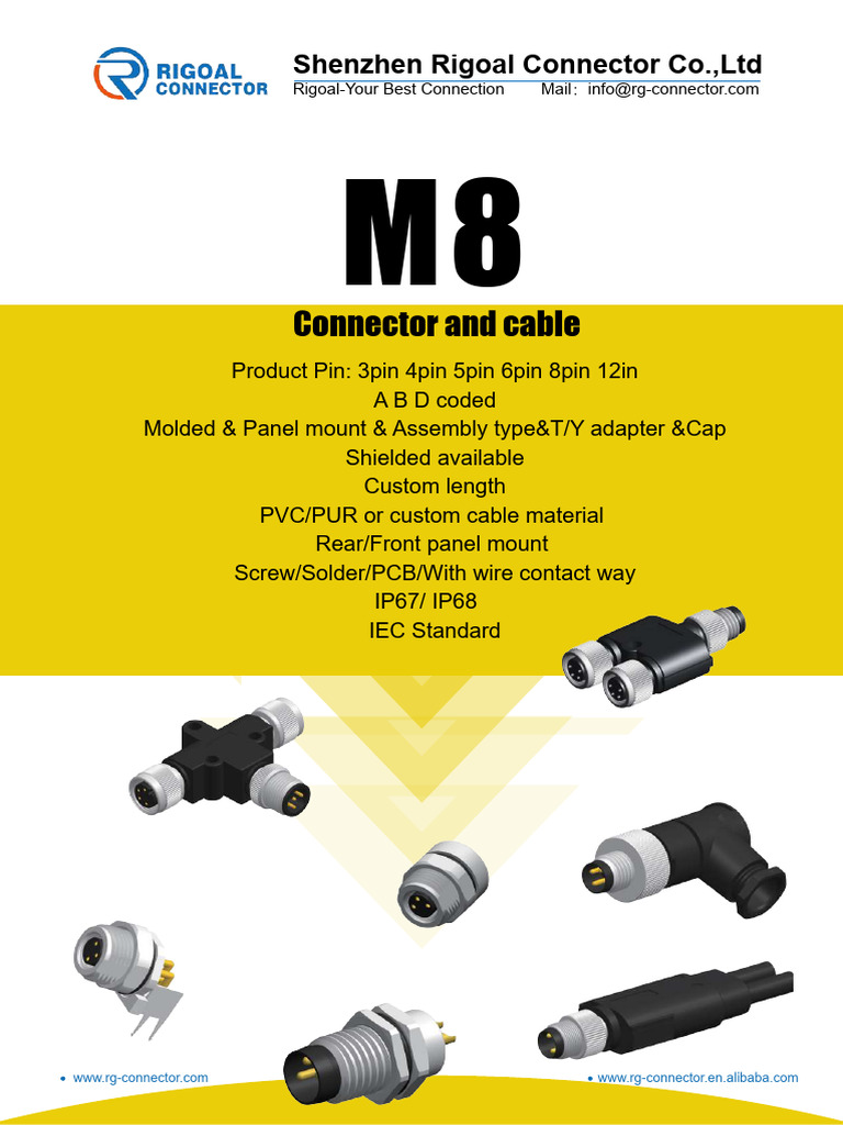 M8 Connector Series Overview | PDF | Electrical Connector | Electrical ...