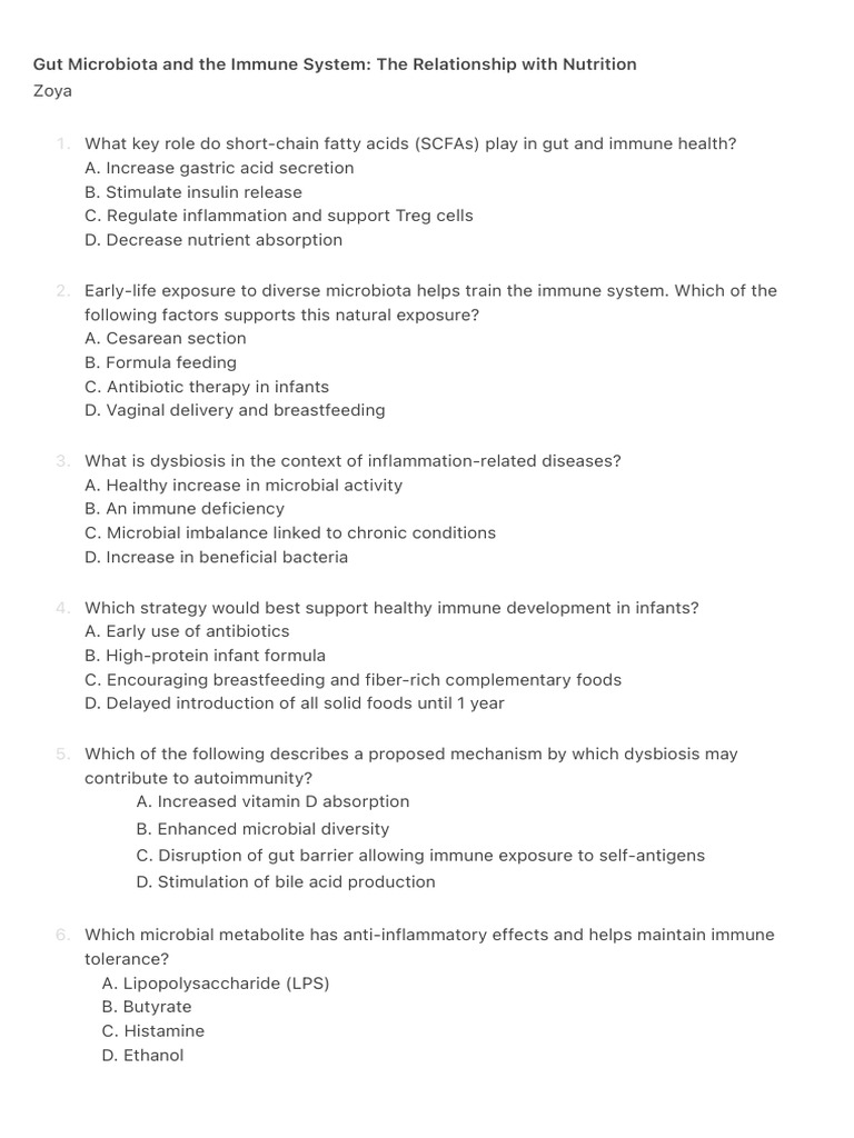 Gut Microbiota and The Immune System - The Relationship With Nutrition ...