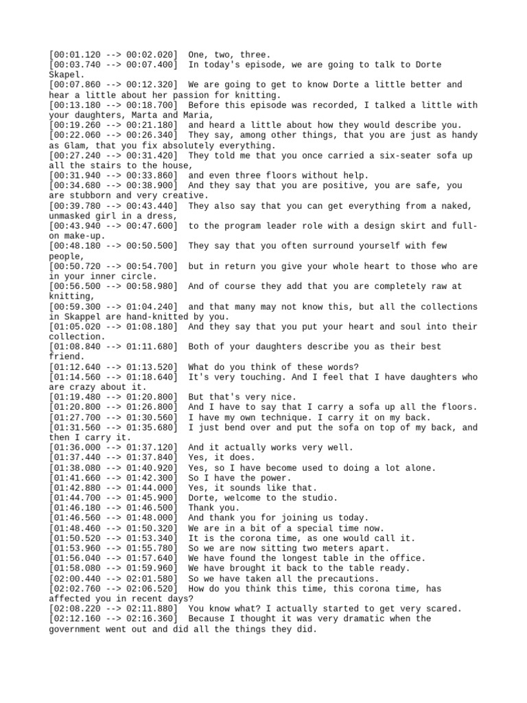 (English) +Holzweiler+Podcast+ +Dorthe+Skappel | PDF | Knitting ...