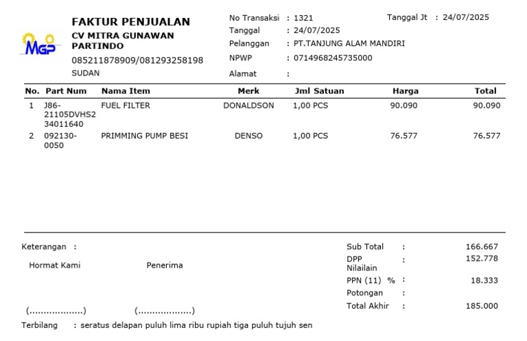 Nota PT Tam 2 | PDF