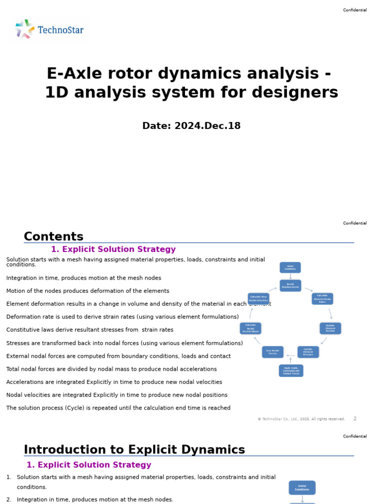 E-Axle Rotor Dynamics: 1D Analysis Guide | PDF | Force | Deformation ...