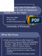 Inclusive Early Care & Education in Kentucky: A Look at Classroom Quality Over Six Years