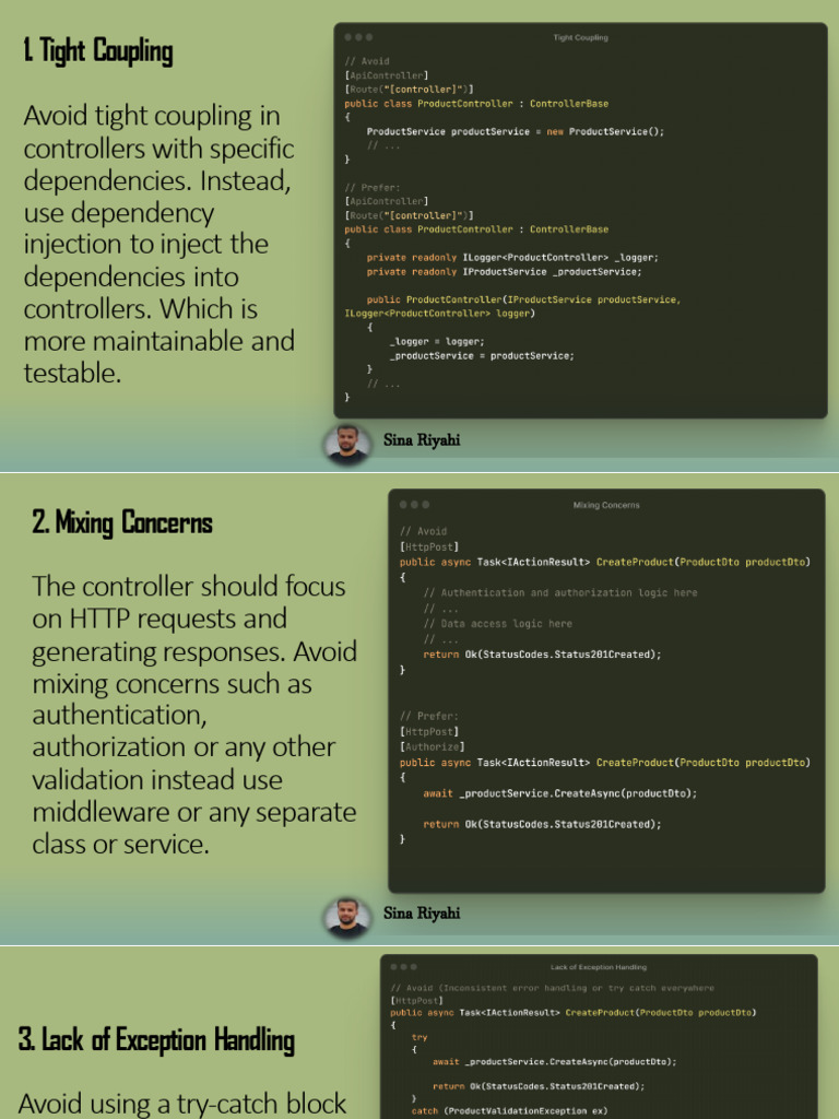 12 Bad Practices To Avoid in ASP - Net Core API Controllers | PDF ...