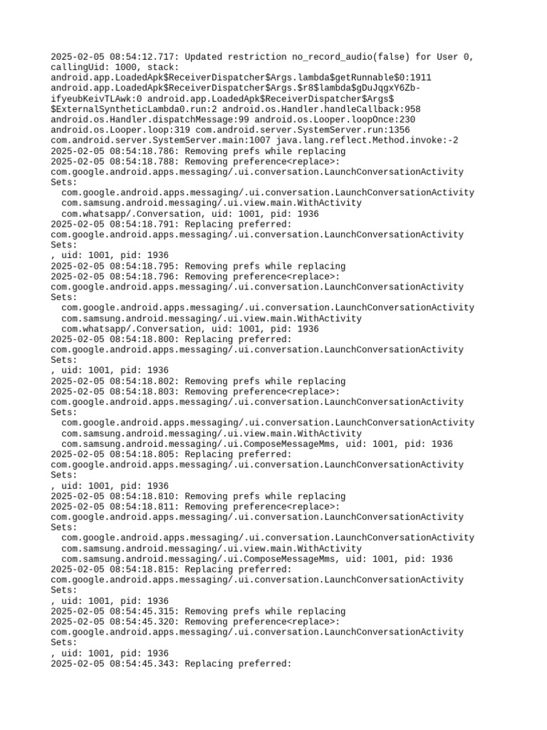 Android App Preference Updates Log | PDF | System Software | Smart Devices