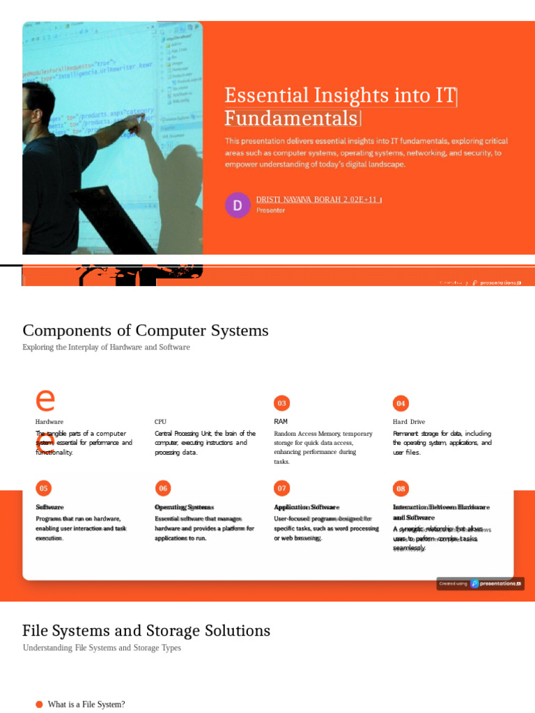 IT Fundamentals: Key Concepts Explained | PDF | Computer Data Storage ...