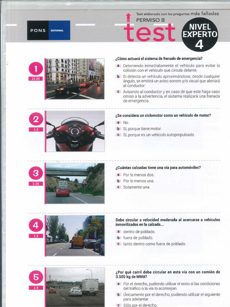 Pons Test Experto n4 | PDF