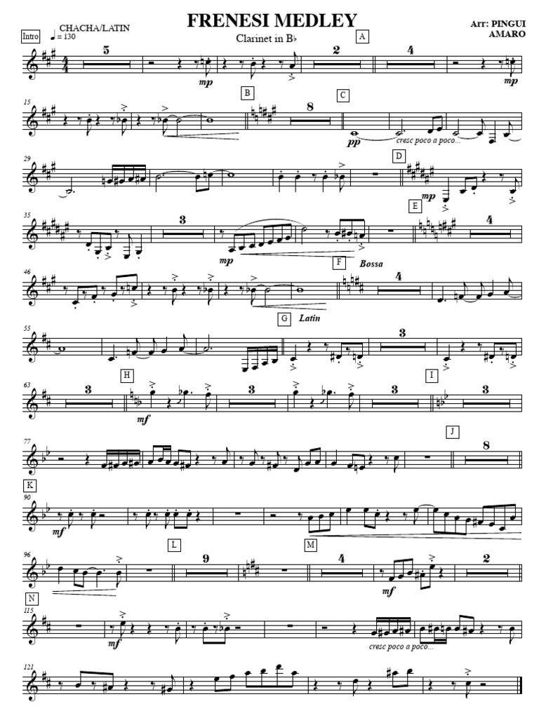 Frenesi Medley - Clarinet in BB | PDF