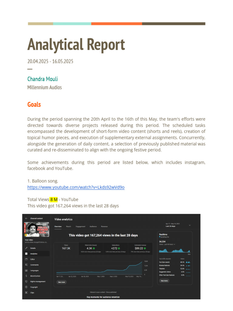 Kalamanodishtam Song Performance Report | PDF | Chess | Chess Theory